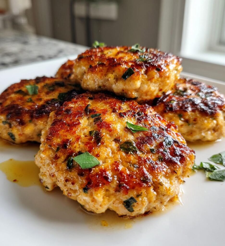 Air Fryer Turkey Burgers (No Bun)