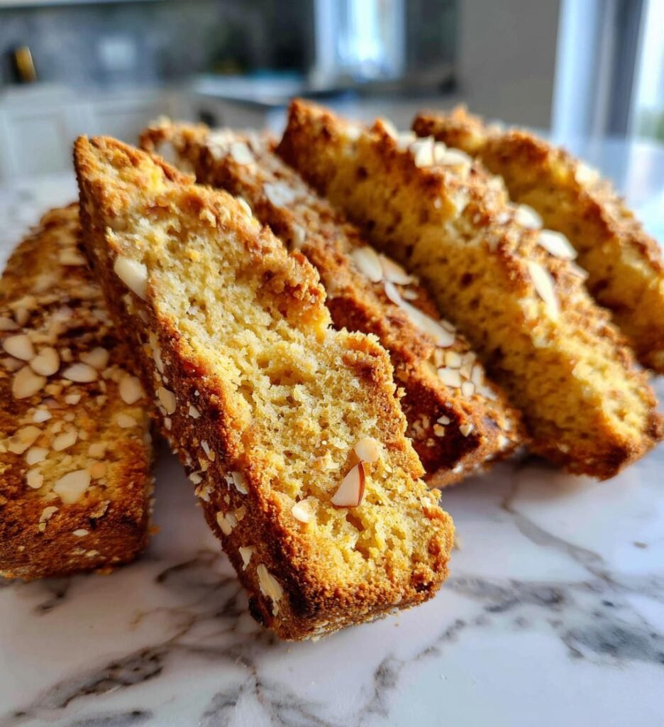 Air Fryer Almond Biscotti
