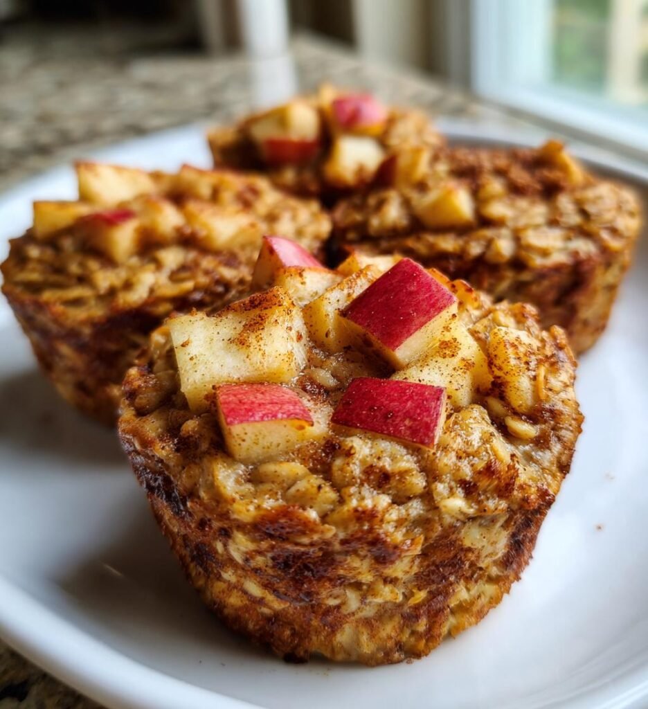 Air Fryer Apple Cinnamon Oatmeal Cups