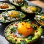 Air Fryer Avocado Egg Boats