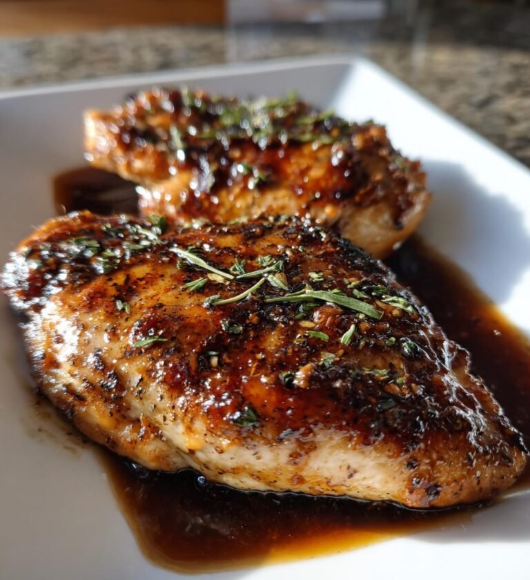 Air Fryer Balsamic Glazed Chicken Breast
