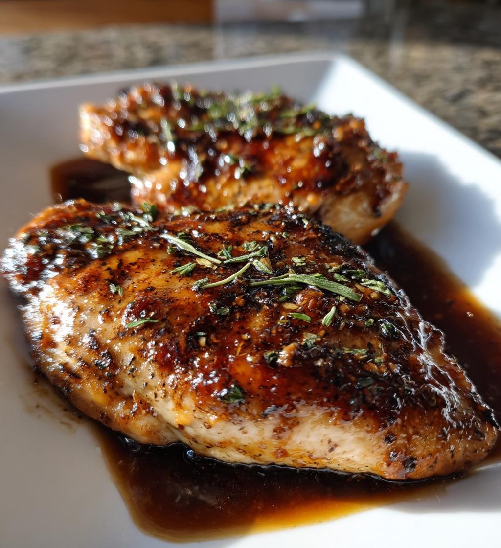 Air Fryer Balsamic Glazed Chicken Breast