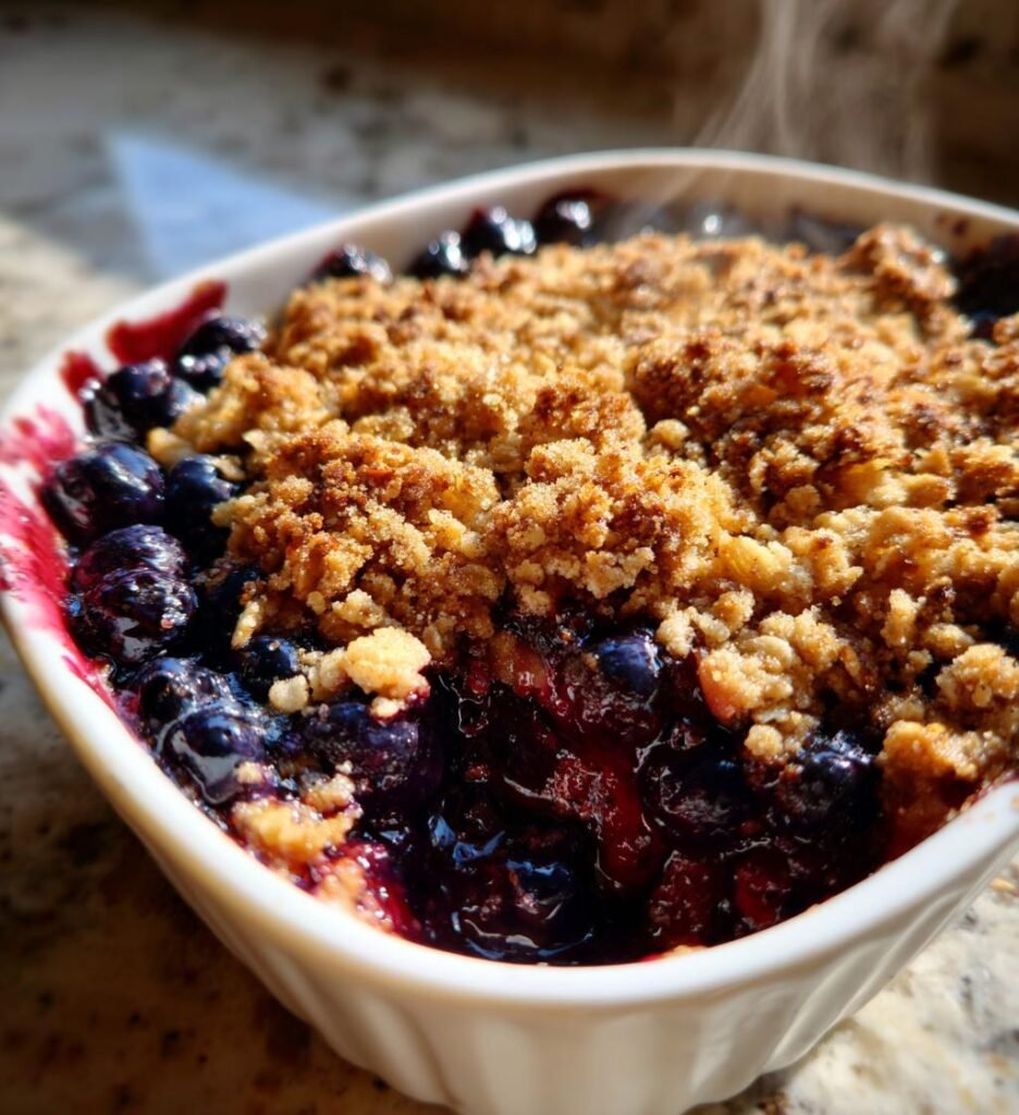 Air Fryer Blueberry Crisp