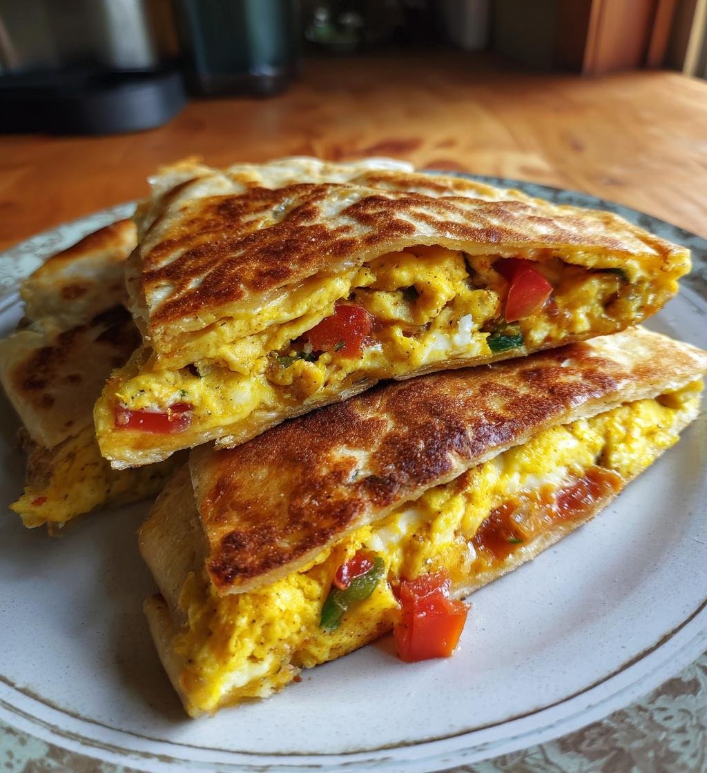 Air Fryer Breakfast Quesadilla