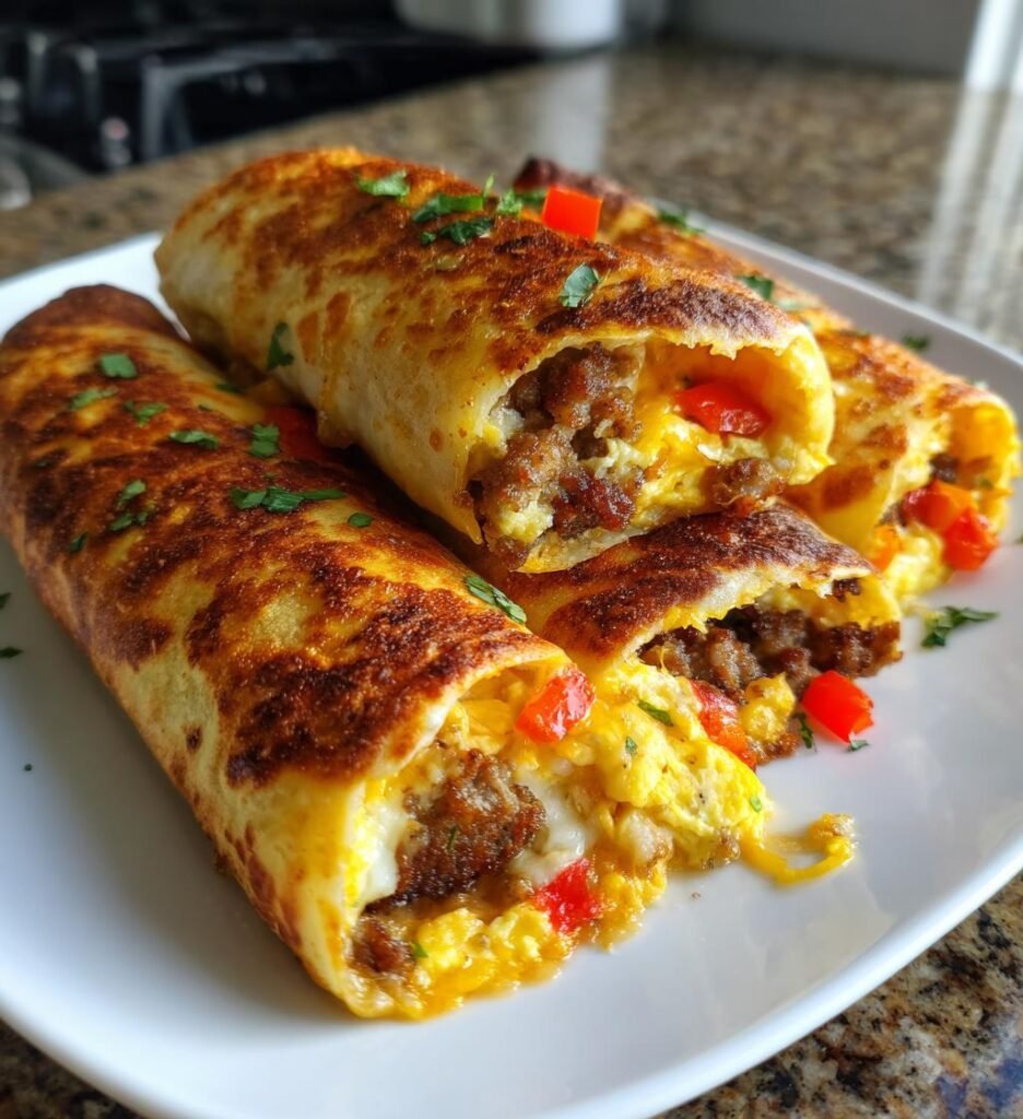 Air Fryer Breakfast Taquitos