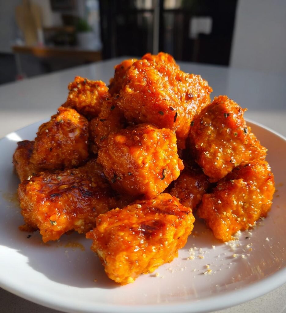 Air Fryer Buffalo Tofu Bites