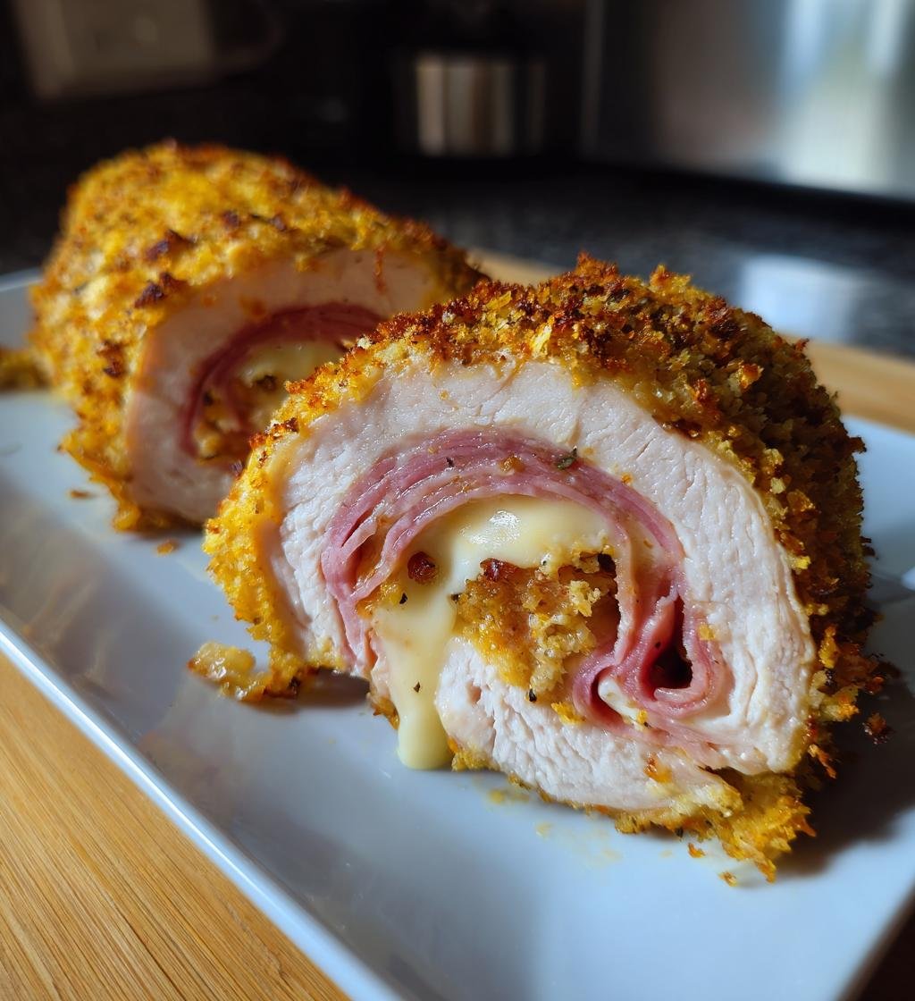 Air Fryer Chicken Cordon Bleu