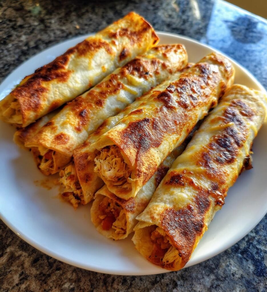 Air Fryer Chicken Taquitos