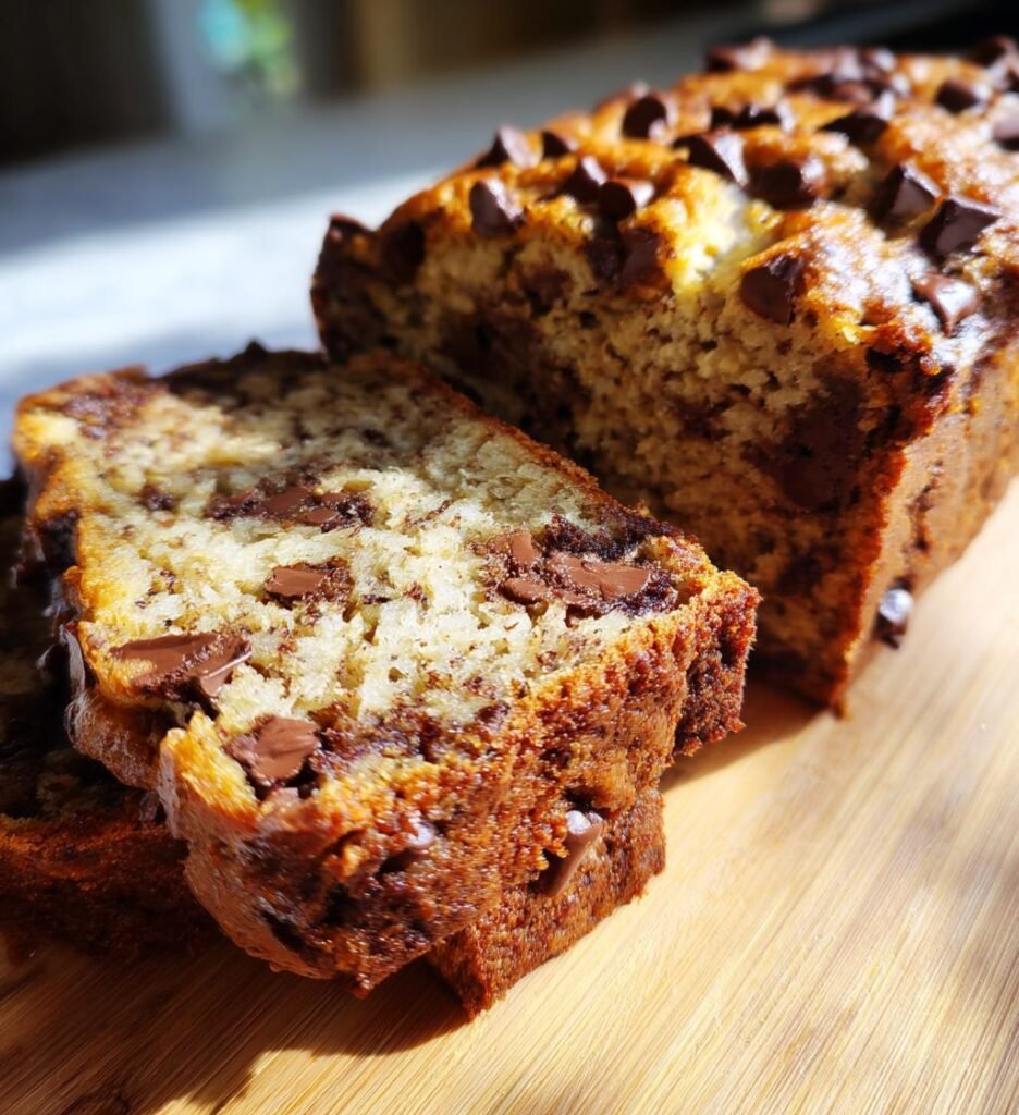 Air Fryer Chocolate Banana Bread