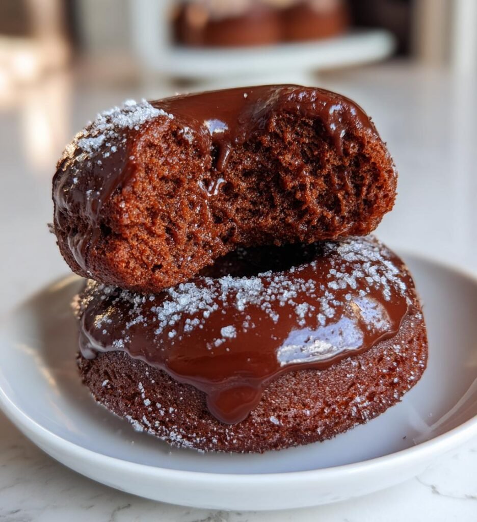 Air Fryer Chocolate Donuts