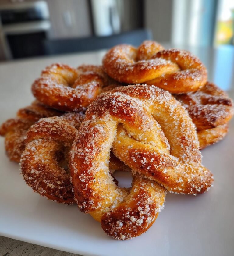 Air Fryer Cinnamon Sugar Pretzels