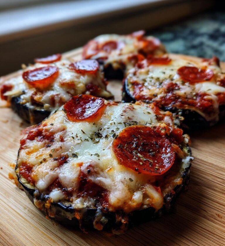 Air Fryer Eggplant Pizzas (Mini Low-Carb Pizzas)