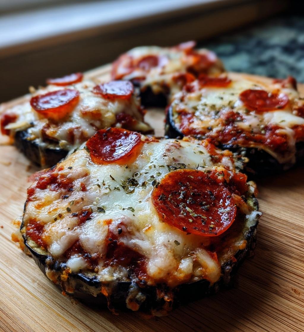 Air Fryer Eggplant Pizzas (Mini Low-Carb Pizzas)
