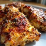 Air Fryer Garlic Parmesan Crusted Chicken Breast