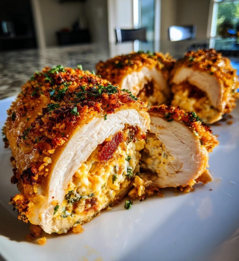 Air Fryer Jalapeño Popper Stuffed Chicken Breast