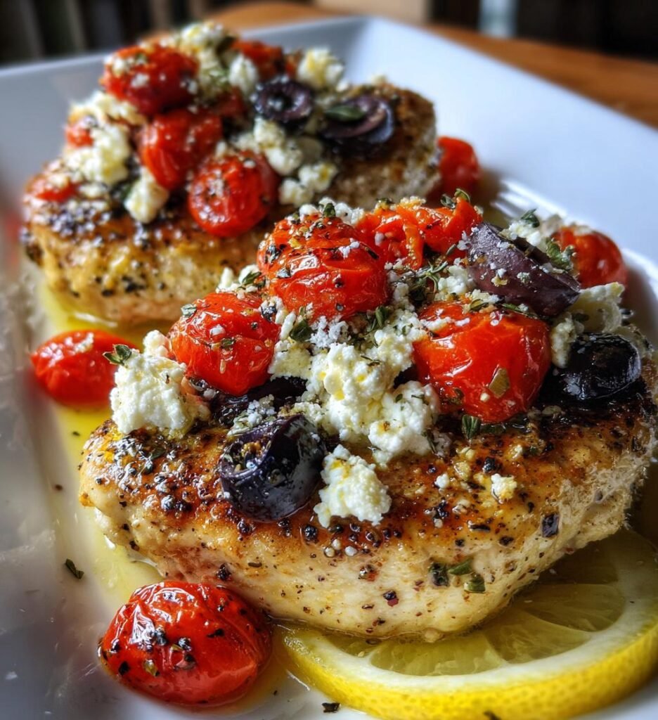 Air Fryer Mediterranean Chicken Breast