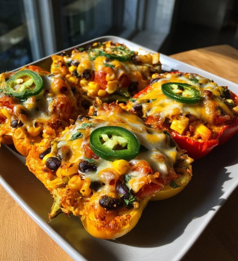 Air Fryer Nacho Cheese Bell Pepper Boats