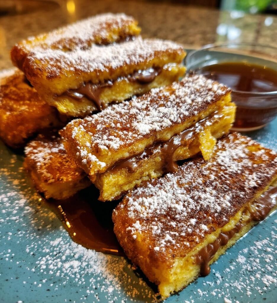 Air Fryer Nutella-Stuffed French Toast Sticks