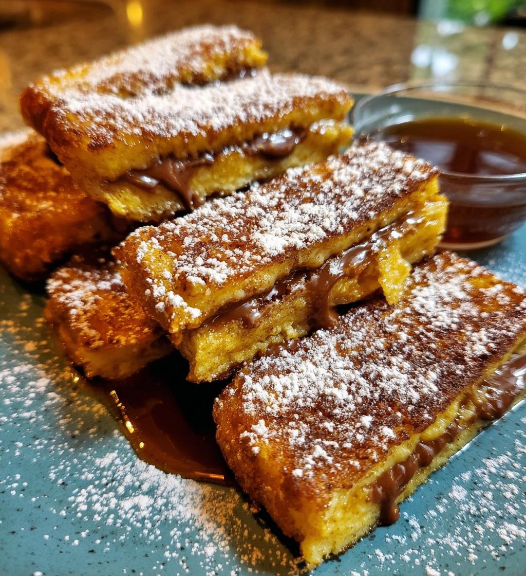 Air Fryer Nutella-Stuffed French Toast Sticks