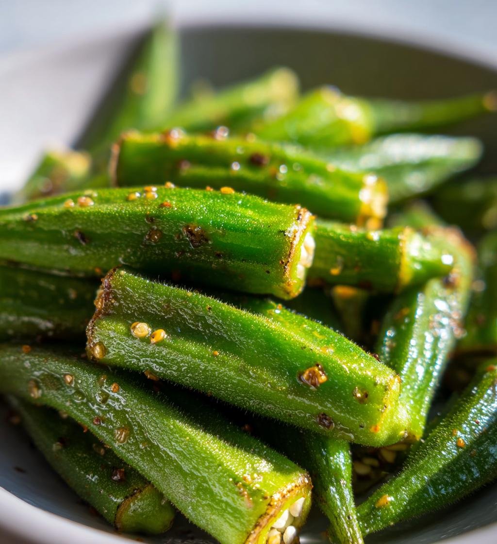 Air Fryer Okra (No Breading)