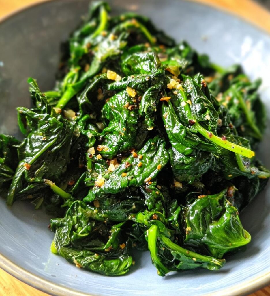 Air Fryer Spinach (Crispy)