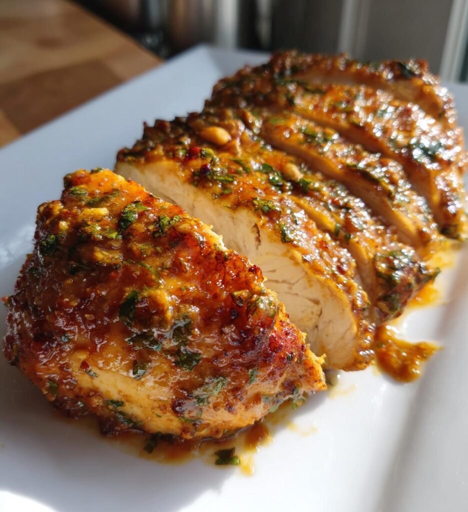 Air Fryer Thai Peanut Chicken Breast