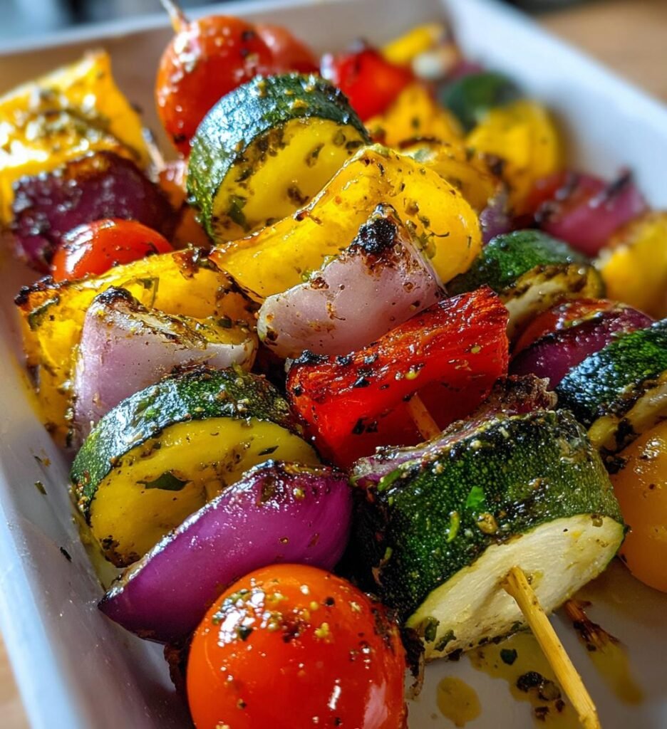 Air Fryer Veggie Skewers