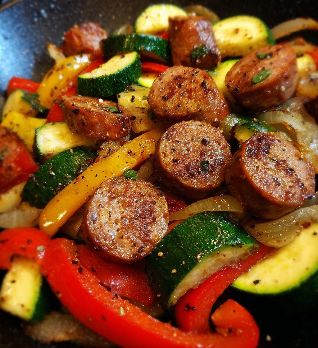 air fryer sausage and vegetables